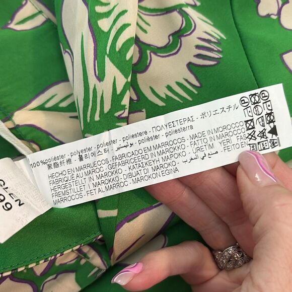 NWOT ZARA Printed Twist Knot Top Jumpsuit Size L - Picture 13 of 13